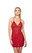 Alyce Paris 84000 Strappy Back V-Neck Dress