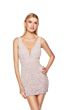Alyce Paris 84005 Scoop Back Plunging V-Neck Dress