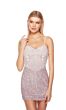 Alyce Paris 84008 Basque Waist Lace-up Back Dress