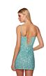 Alyce Paris 84008 Basque Waist Lace-up Back Dress