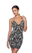 Alyce Paris 84015 Beaded Cutout Lace-Up Back Dress