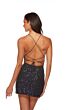 Alyce Paris 84002 Scoop Neckline Lace-Up Sequin Dress