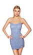 Alyce Paris 84002 Scoop Neckline Lace-Up Sequin Dress