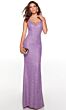 Alyce Paris 61396 Strappy Back V-Neck Sequined Dress