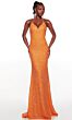 Alyce Paris 61396 Strappy Back V-Neck Sequined Dress