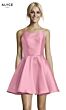 Alyce Paris 3703 Exposed Back Short Dress