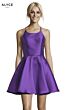 Alyce Paris 3703 Exposed Back Short Dress