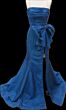 Ava Presley 40072 Strapless Ruched Bodice Front Bow Dress