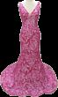 Ava Presley 40120 Plunging Neck Open Back Dress