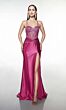 Alyce Paris 62129 Strappy Beaded Bodice High Slit Dress