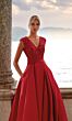 Alyce Paris 27278 Pleated Skirt Lace Bodice Dress