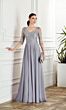 Alyce Paris 27475 Lace Bodice Three Quarter Sleeve Dress