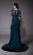 Alyce Paris 27477 Embroidered Bodice Illusion Neckline Dress