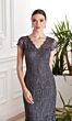 Alyce Paris 27478 Beaded Lace V-Neck Dress