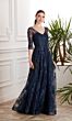 Alyce Paris 27494 Three Quarter Sleeve Sequin Lace Dress
