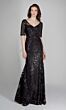 Alyce Paris 27497 Short Sleeve Sequin Dress