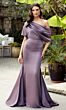 Alyce Paris 27560 Asymmetrical Neckline Draped Bodice Dress