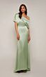 Alyce Paris 27560 Asymmetrical Neckline Draped Bodice Dress