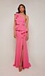 Alyce Paris 27577 One Shoulder Ruffle Dress
