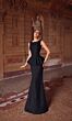 Alyce Paris 27579 Boat Neckline Peplum Dress