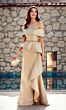 Alyce Paris 27612 Peplum Skirt Off The Shoulder Dress