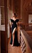Alyce Paris 27714 Ruffle Sleeve Sweetheart Neck Evening Gown