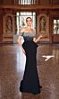 Alyce Paris 27715 Beaded Off-The-Shoulder Peplum Evening Gown