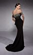 Alyce Paris 27715 Beaded Off-The-Shoulder Peplum Evening Gown