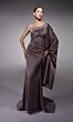 Alyce Paris 27722 Hanging Sleeve Draped Bodice Evening Gown
