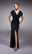 Alyce Paris 27729 Batwing Sleeve Drape Bodice Mother Of The Bride Gown
