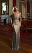 Alyce Paris 27787 Ruched Bodice Linear Sequin Dress