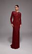 Alyce Paris 27803 Jewel Neckline Beaded Fringe Dress