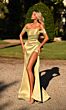 Alyce Paris 27806 High Slit Pleated Bodice Dress