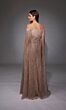 Alyce Paris 27821 Floor-Length Sleeves Glitter Dress