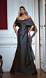 Alyce Paris 27822 Side Ruffle Off The Shoulder Dress
