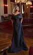 Alyce Paris 27822 Side Ruffle Off The Shoulder Dress