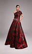 Alyce Paris 27858 Floral Print One Shoulder Dress