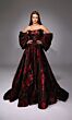 Alyce Paris 27862 Detachable Sleeves Floral Print Dress