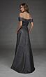 Alyce Paris 27882 A-Line Off The Shoulder Jacquard Dress