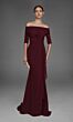 Alyce Paris 27888 Chiffon Off The Shoulder Ruched Dress
