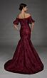 Alyce Paris 27889 Puff Sleeve Off The-Shoulder Trumpet Dress