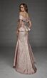 Alyce Paris 27899 Off The Shoulder Mermaid Pink Dress