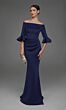 Alyce Paris 27905 Off-The-Shoulder Fitted Scuba Dress