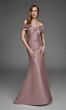 Alyce Paris 27908 Off The Shoulder Rosewood Mikado Dress