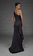 Alyce Paris 27913 One-Shoulder Slim Charcoal Dress