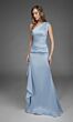 Alyce Paris 27913 One-Shoulder Slim Charcoal Dress