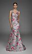 Alyce Paris 27917 Sleeveless V-Neck Floral Mikado Dress