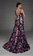 Alyce Paris 27917 Sleeveless V-Neck Floral Mikado Dress