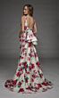 Alyce Paris 27917 Sleeveless V-Neck Floral Mikado Dress