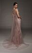 Alyce Paris 55000 Asymmetric Neck Rosewood Mermaid Dress